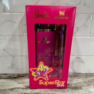 Barbie x Stanley Tumbler 70s SUPERSTAR 40 oz Quencher NEW Limited Edition Glitz